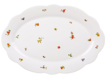 Блюдо Cottage Garden фарфоровое разноцветное 30.5×21×2 см