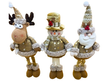 Фигура новогодняя Santa&Co 60см, ноги-телескоп