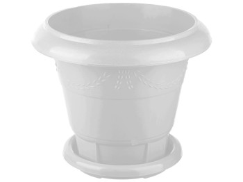 Горшок для цветов напольный №6 30л (цвет белый) Консенсус