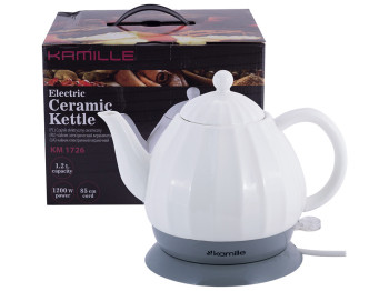 Чайник електричний Kamille керамічний 1200Вт 1,2л