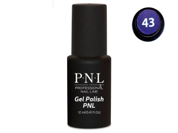 Гель-лак для ногтей P.N.L №043 Dark Grey 12мл