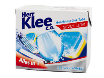 Таблетки для посудомоечной машины KLEE 25+5 шт