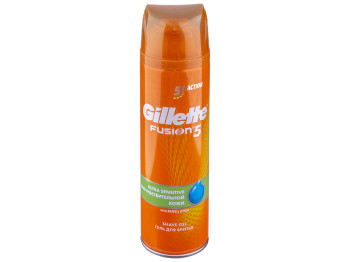 Гель для бритья Gillette Fusion 5 Ultra Sensitive с алоэ для чувствительной кожи 200мл