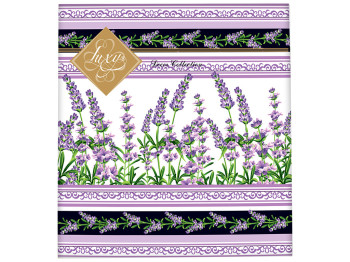 Серветки Лавандова скатертина Luxy, 33х33см, 3 шари, 18шт