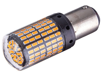 Лампа диодная S25 1157-3014-144SMD Y 2 контакта 60474
