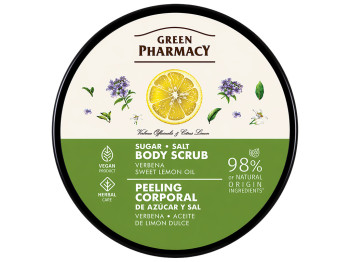 Скраб для тела Green Pharmacy, сахарно‑солевой, с маслами и растительными экстрактами, 200мл