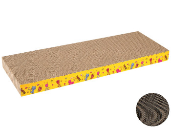 Когтеточка для кошек картонная M с кошачьей мятой, 68×24×5 см