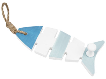 Вешалка настенная декоративная на 1 крючок Рыбка МДФ 17,5х8х4см