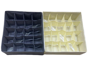 Коробка-органайзер для хранения белья, 20 отделений, 32x32x10см