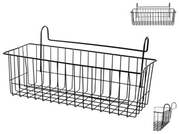 Навесная корзина для хранения Ringel Raum, 39х18х17см, черный, 6900069373104