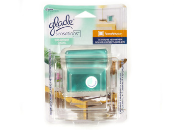 Освежитель воздуха гель-аромакристалл Glade Sensations "Океанский оазис"