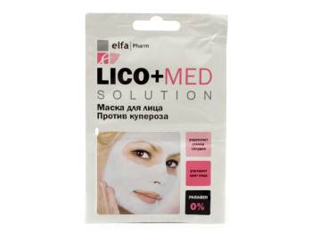 Маска для обличчя "Elfa Pharm" - Lico+Med проти куперозу 20мл