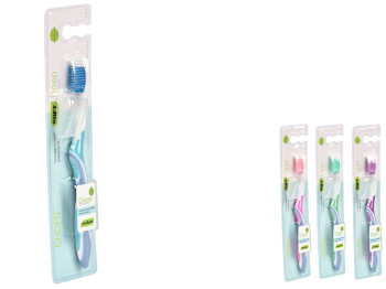 Зубная щетка мягкая, 18,5см (цена за 1шт)