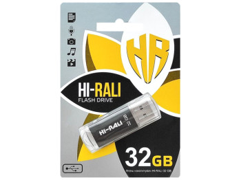 USB флеш-накопичувач Hi-Rali Rocket 32gb, Чорний