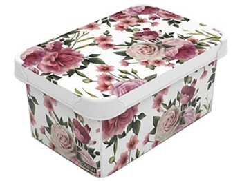 Контейнер з кришкою Qutu Style Box Rose Pink, 5л, 8690067393034