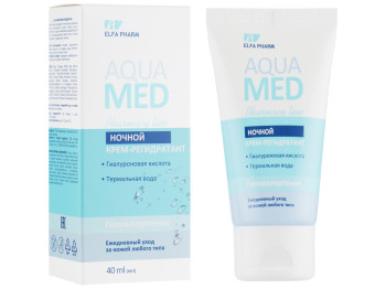 Нічний крем-регідрант Elfa Pharm Aqua Med 40мл