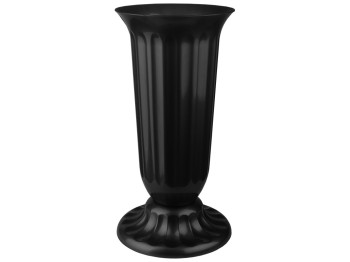 Ваза для цветов №1 190x38мм (цвет черный) Консенсус