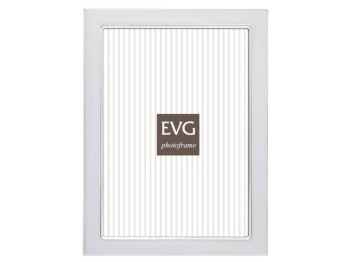 Фоторамка EVG Onix, настільна, метал, 15x20см, 12,5x22,5x1,3см, колір білий