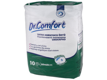 Пеленки впитывающие одноразовые Dr.Comfort 60x60см 10шт