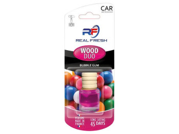 Освежитель воздуха жидкий Real Fresh Wood Duo, Bubble Gum, 5мл