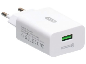 Мережевий зарядний пристрій XO L36 Lightning QC3.0 Колір Білий