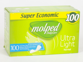 Прокладки женские гигиенические ежедневные "Molped Daily Care Ultra Light Normal" без запаха 100шт