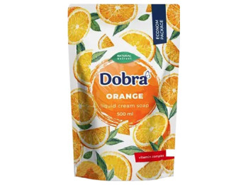 Крем-мило рідке туалетне Dobra Апельсин дойпак 500мл