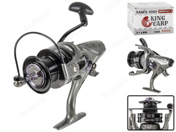 Котушка Sam's Fish King carp 6000 7+1bb металева шпуля