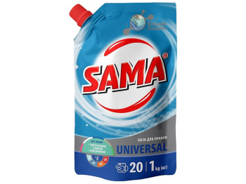 Средство для стирки Sama Universal, универсальное, 1л, дой-пак