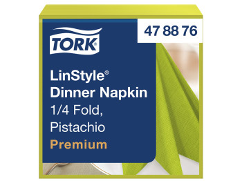 Салфетки для декора Tork LinStyle Premium, фисташковые, 39х39см, 50шт