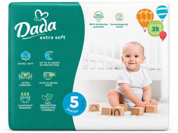 Підгузки Dada Extra Soft, одноразові, розмір 5, 11-25 кг, 39шт