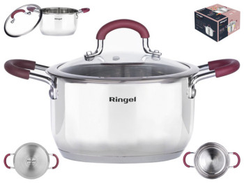 Кастрюля Ringel Ingrid, 24см, 5,5л, с крышкой, 6900064793679