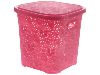 Корзинка R plastic Ажур, 15л, 29x29x28см, рожева, 31508