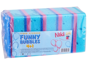 Губки кухонные Nikі Funny Bubbles, 5шт