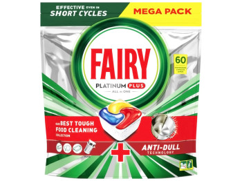 Таблетки для посудомийних машин Fairy Platinum Plus All in One Лимон, 60шт