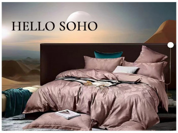 Комплект постільної білизни Soho Євро Boutique, 200x230см, Venzel Rosy, 6900069939898