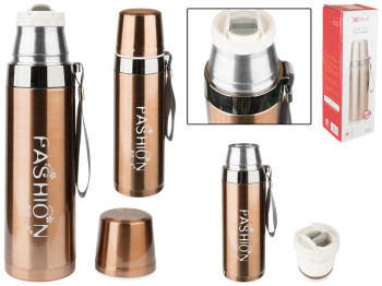 Термос металлический Fashion с ремешком 650мл