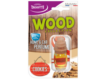 Освежитель воздуха на зеркало Tasotti Wood пробковый Cookies 7мл 10398
