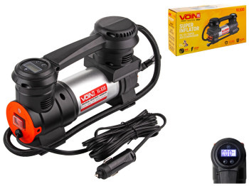 Компрессор автомобильный VOIN VL-530 150psi/15A/40л/Автостоп/прикуриватель/фонарь (VL-530)