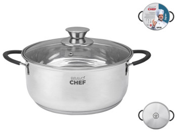 Каструля з кришкою Bravo Chef Safran, 18см, 2л