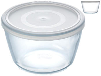 Форма для запекания Pyrex Cook & Freeze, с крышкой, боросиликатное стекло, пластик, 1,1л, 15×10см