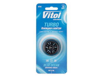 Освежитель воздуха Vitol Turbo Blue Ocean