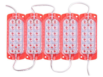 Стрічка Модуль 2835 Red (12 led 12V) (ціна за 5 модулів у ленті)