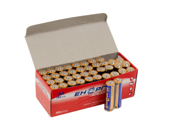 Батарейка алкалиновая Енергiя, 1.5V, AA, R6 (цена за спайку 2шт)