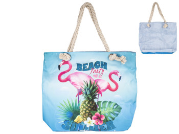 Сумка пляжная "Beach party" c ручками, на молнии 35х11х39см