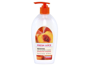 Молочко для інтимної гігієни Fresh Juice "Peach & Orchid" делікатне очищення 500мл