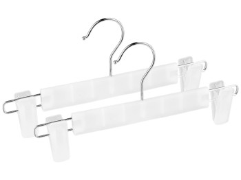 Вешалка для брюк с прищепками Plastic 28см (цена за набор 2шт)