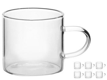 Набір чашок LED DRIP CLEAR, 70мл (ціна за набір 6шт) 6900069907576