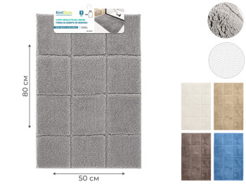 Килимок KmtStyle для ванної, мікрофібра, 80x50см, 5 кольорів (ціна за 1шт)