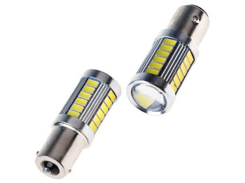 Лампа диодная S25 1156-5630-33SMD 1 контакта 09863/09375